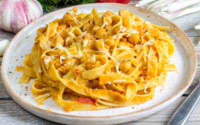 Fettuccine mit Kichererbsen