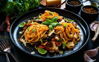Spaghetti mit Sardellen Würzsauce