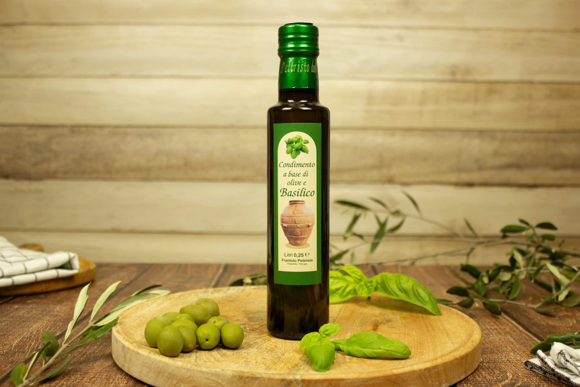 Extra natives Olivenoel mit Basilikum 250ml