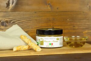 Brokkoli Pistazien und Pecorino-Sauce Bio